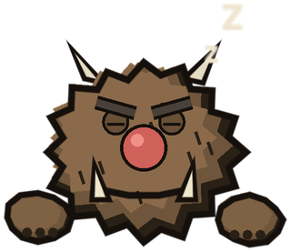 The Old Troll, asleep