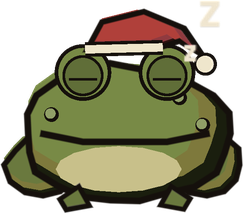 The Bog Toad, asleep in his nightcap